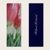 Pink Tulips Bookmarks (Front & Back)