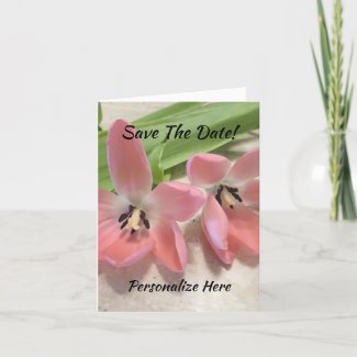 Wedding Save The Date Tulips