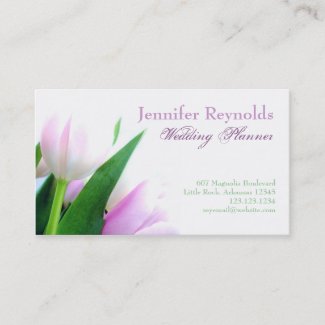 Pink Tulips Business Card
