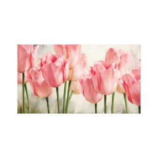 Pink Tulips Canvas Print