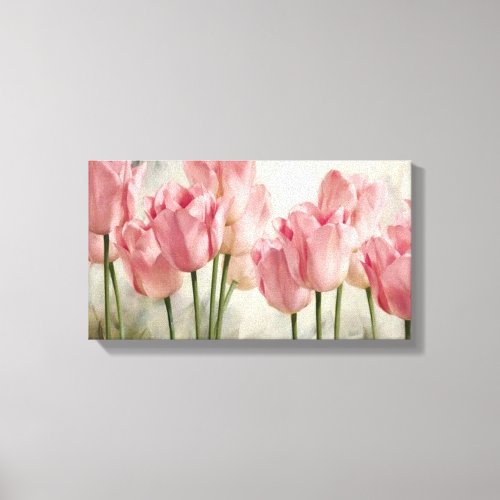 Pink Tulips Canvas Print