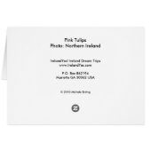 Pink Tulips Card (Back Horizontal)