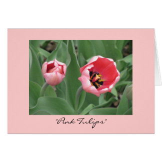 "Pink Tulips" Cards