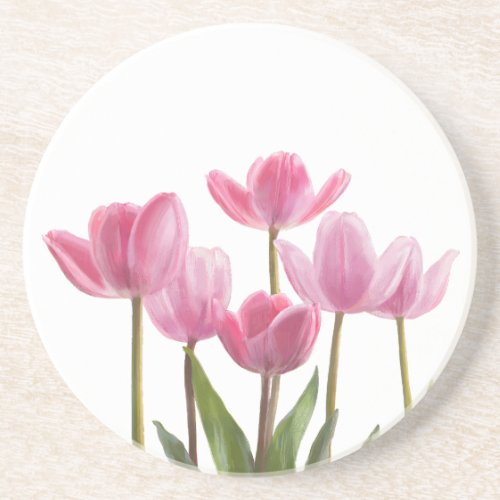 Pink Tulips Coaster