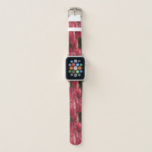 Pink Tulips Floral Apple Watch Band