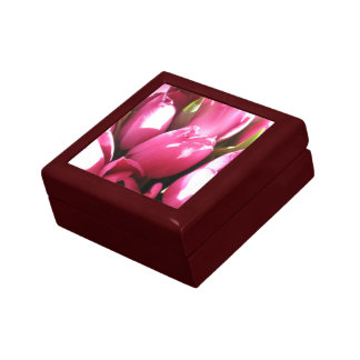 Pink Tulips Flower Gift Box