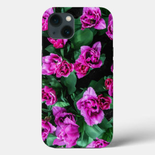 Pink tulips flowers iPhone 13 case