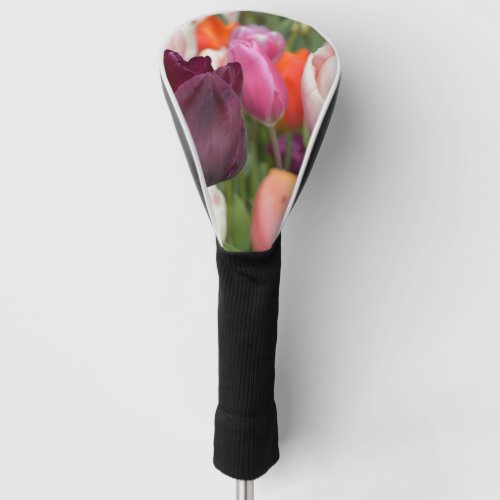Pink Tulips Golf Head Cover