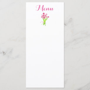 Pink Tulips - Menu