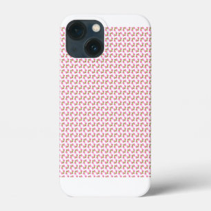Pink tulips pattern iPhone 13 mini case