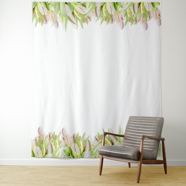 Pink Tulips | Wedding Photo Backdrop (In Situ)
