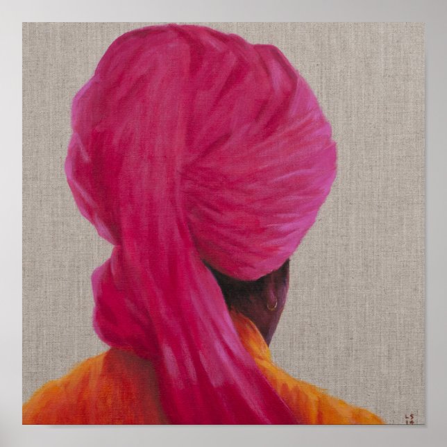 Pink Turban Orange Jacket 2014 Poster (Front)