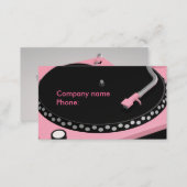 Pink Turntable Business Card (Front/Back)