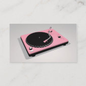 Pink Turntable Business Card (Back)