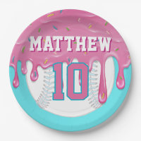 Pink & Turquoise Baseball Drip Birthday Party