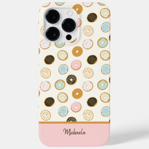 Pink Turquoise Icing Donuts Chocolate Pattern  Case_Mate iPhone 14 Pro Max Case