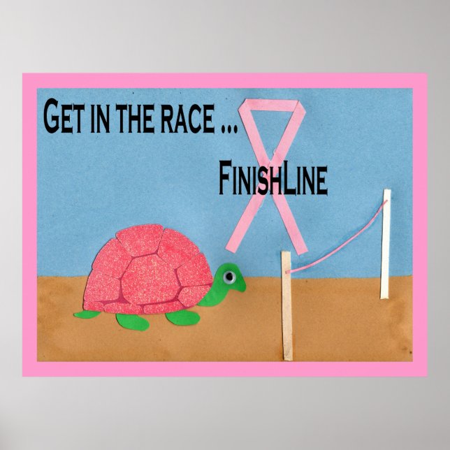 Pink Turtle Race Poster (Front)