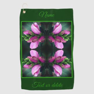 Pink Turtlehead Flower Abstract Personalized