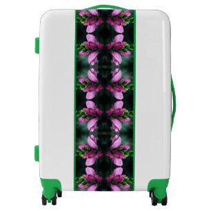 Pink Turtlehead Flower Close Up Abstract Luggage