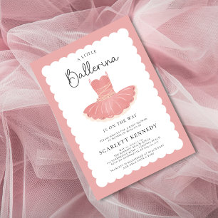 Pink Tutu Baby Girl Baby Shower Invitation