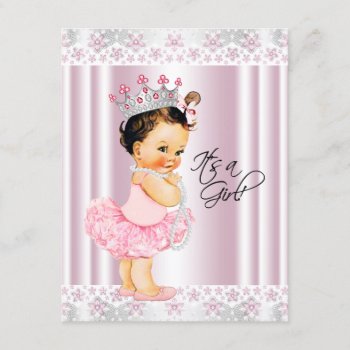 Pink Tutu Ballerina Pearl And Lace Baby Shower Invitation by The_Vintage_Boutique at Zazzle