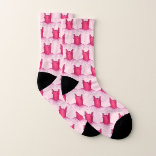 Pink Tutu Ballet Dancer Ballerina Dance Recital Socks