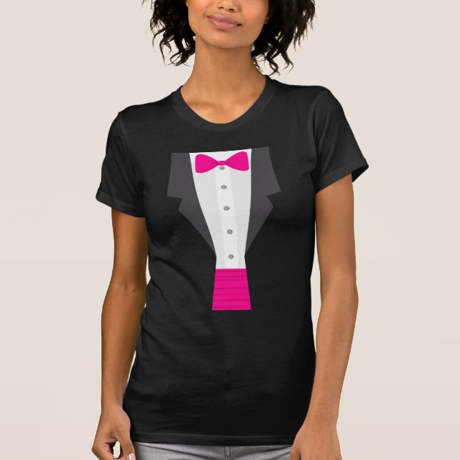 pink tux tuxedo T-Shirt (Front)