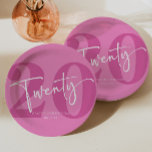 Pink Twenty 20th Twentieth Birthday Party Paper Plates<br><div class="desc">This is a Pink Twenty 20th Twentieth Birthday Party Paper Plates!</div>