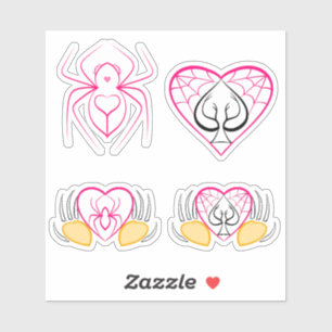 Pink Twink Spider Lovers Sticker