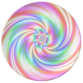 Pink Twirl Porcelein Plate Large (Front)