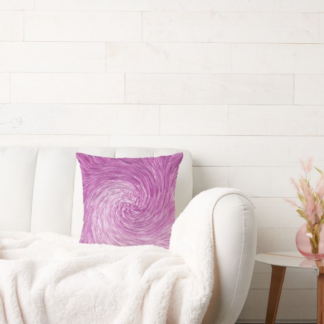 Pink Twirl....... Throw Pillow (Couch)