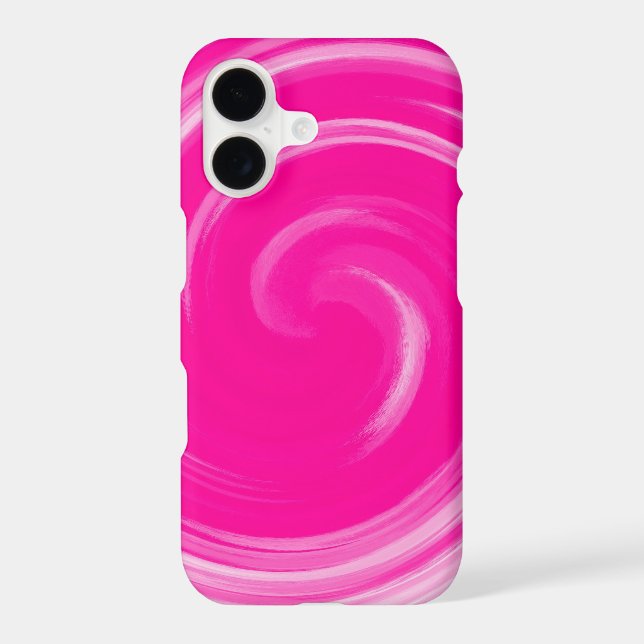 Pink Twist Abstract Background #2 Iphone Case (Back)