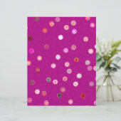 Pink Twisty Polka Dot Spiral 2-Sided Scrap Paper (Standing Front)