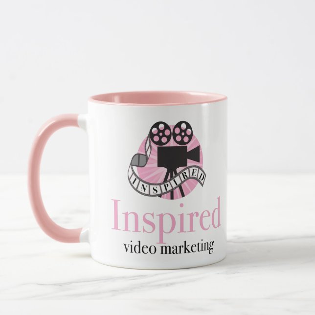 Pink Two-toned Inspired Mug (Left)