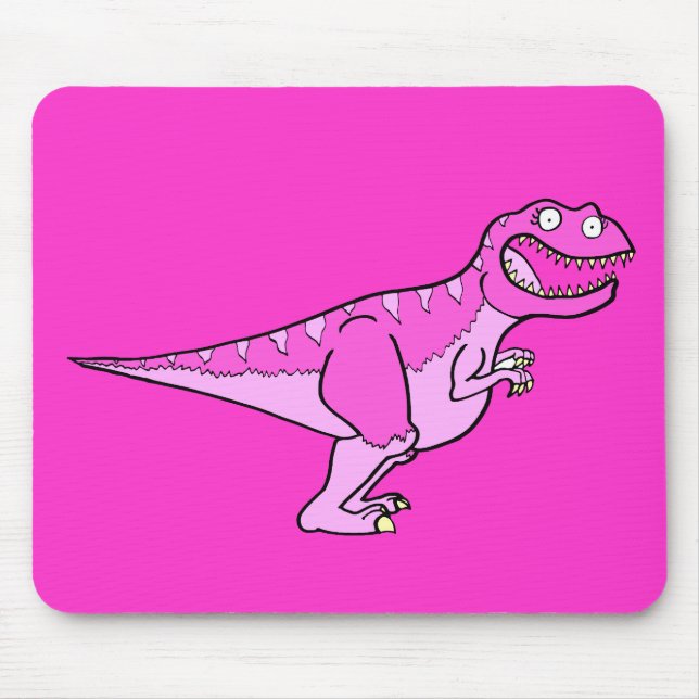Pink Tyrannosaurus Rex Mouse Pad (Front)