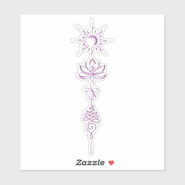 Pink Unalome Group Sticker (Sheet)