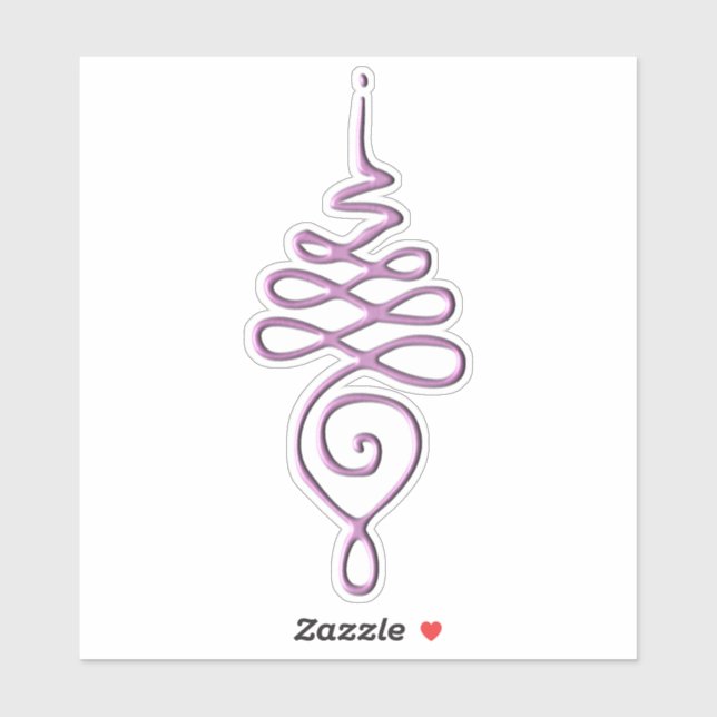 Pink Unalome  Sticker (Sheet)