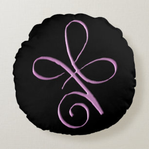 Pink Unconditional Love Round Pillow