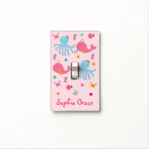 Pink Under The Sea Nursery Light Switch Cover