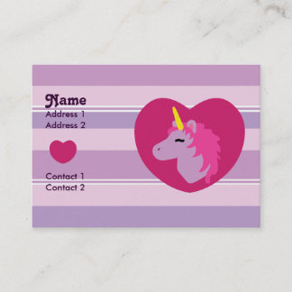 Pink Unicorn Business Cards