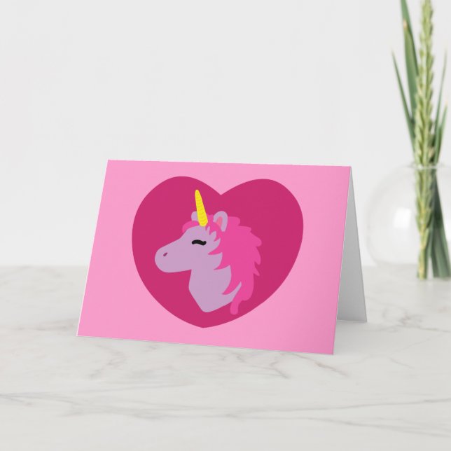 Pink Unicorn Card (Front)