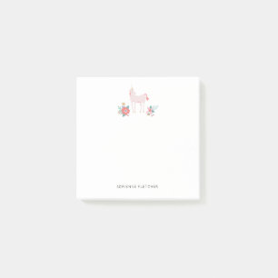 Pink Unicorn Custom Post-it Notes