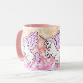 Pink Unicorn Decor Mug (Front Left)