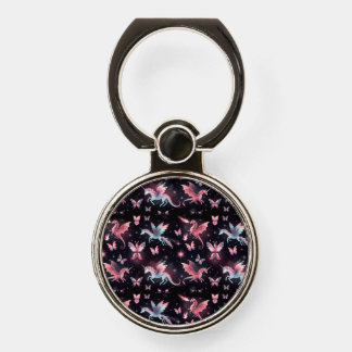 Pink Unicorn Dragon Mix Phone Ring Stand