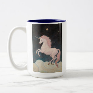 Pink Unicorn Dream Two-Tone Coffee Mug