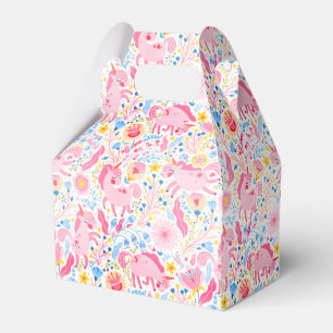 Pink Unicorn Favor Box