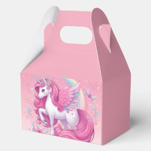 pink unicorn favor boxes