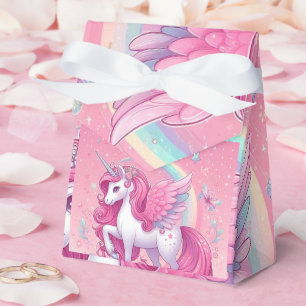 pink unicorn favor boxes