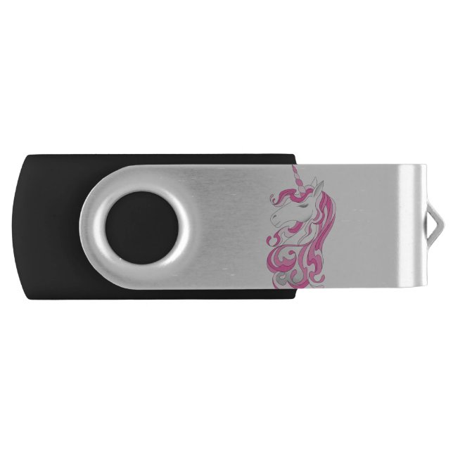 Pink Unicorn Flash Drive (Front)