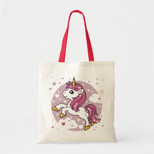 Pink Unicorn for light backgrounds Tote Bag